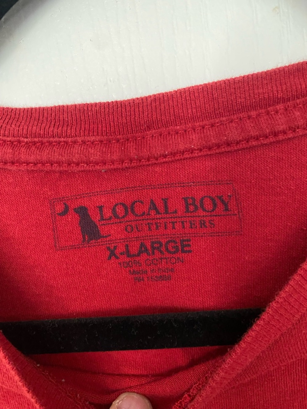 Local Boy Outfitters Red Short-Sleeve Logo Tee - Picture 4 of 4